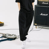 ルーズフィットスウェットパンツ/LOOSE-FIT SWEAT PANTS-BLACK