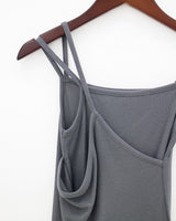 クロスアンバランススリーブレス / Cross unbalanced sleeveless (3color)