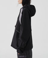 ANORAK TWO-TONE HOODIE (BLACK)