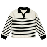 STRIPE COLLAR KNIT_BLACK (6600101953654)