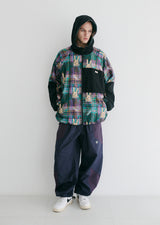 ロイヤルフリースフードジャケット / BSR2223FWJK105 ROYAL FLEECE HOODED JACKET BEAR RABBIT DARK CHECK