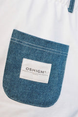 デニム ミックス ジョガー(ホワイト)/Denim Mix Jogger (White)