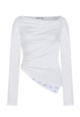 オフバランスジャージートップ / OFF- BALANCE JERSEY TOP (WHITE)