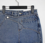 ウエストラップデニムスカート/waist wrap denim skirt
