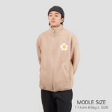 Flower Fleece Jacket Begie (4600440029302)