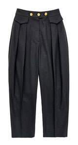Gold button pants