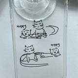 Happy Cat Rush around Phone Case 