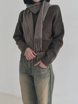 ソフトリップラインニット / Soft lip line knit (5color)