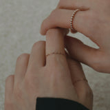14K gold link chain ring (6680514134134)