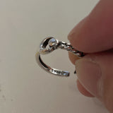 クレセントムーンレイヤードリング / crescent moon layered ring (925silver)