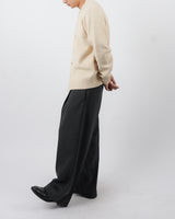 ツイルヘビーナッピングワイドスラックス / twill heavy napping wide slacks 2color