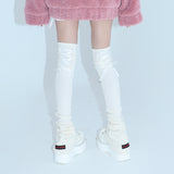 1 1 lace up leg warmer - IVORY