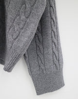 ウールビッグツイストV-ネックニット / Wool big twist V-neck knit (6color)