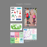 oab map pack / scrap sticker set