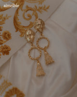 アフロディーテシリーズ - リングアンドタッセルピアス / Aphrodite Series - Ring and Tassel Piercing