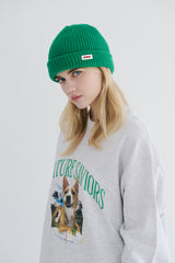 ラバーワッペンビーニー / BSR2223FWBN032 BS RUBBER WAPPEN BEANIE BLACK