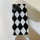 Argyle - Heart Argyle Phone Case_matt