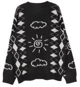 No.0448 sun & cloud mohair KNIT (3color)