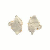 Artistic Gold earring_B(White) (6642405671030)