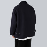 ステンカラーウールハーフコート/Balmacan Wool Half Coat