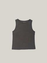 COTTON RIB TANK [ CHARCOAL ]