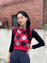 Scottish fish knit vest