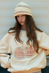 CHERRY COLORING KNIT BEANIE [IVORY]