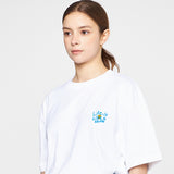 ドローイングレターフラワー半袖Tシャツ
