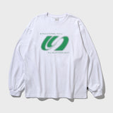 Halftone Logo Long Sleeve (White)