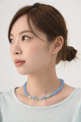 Blue Rose Necklace