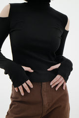 ショルダースプリットウォーマーポーラーTシャツ/Shoulder split warmer polar T-shirt (4color)