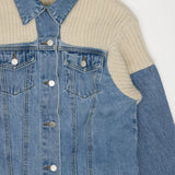 ニットデニムジャケット/ KNIT DENIM JACKET [6673]