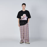 ベイビーフェイスベアドールハグ半袖Tシャツ BLACK