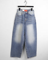 Jons light washed denim long wide pants