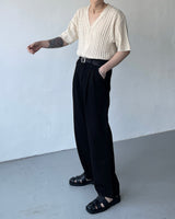 GL Twisted Doughnut Patterned Short-Sleeved Cardigan (5 colors)