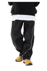 オブリークMSジッパーデニム/OBLIQUE MS ZIPPER DENIM