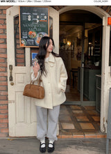 [SHOPPERMADE] ウールブークレハーフコート