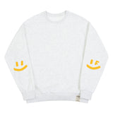 エルボー スプレー ドット スマイル ドローイング スウェットシャツ / Elbow Spray Smile Drawing Sweatshirt