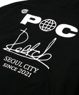 サイン_ロゴ フード スウェットシャツ/ Sign_Logo Hooded Sweatshirt BLACK (6613177860214)