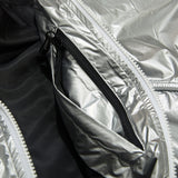 ラウンドラインフーデッドジャケット/BSR2223FWJK044 ROUND LINE HOODED JACKET SILVER