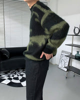 RU Zebra Mohair Round Knitwear (2 colors)