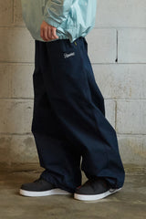 ロゴコットンスーパーワイドパンツ / BSR2223FWPT006 LOGO COTTON SUPER WIDE PANTS NAVY
