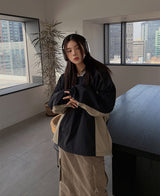 (UNISEX) 起毛VネックフォースMTM