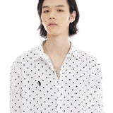オーバーフィットドットプリントシャツ/OVERFIT DOT PRINT SHIRT-WHITE