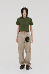 Hope Language Crop Tee_Green (6699087265910)