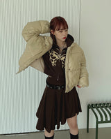 カットアンバランススカート/Cut unbalanced skirt (2color)