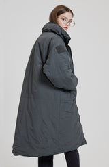 MOSS 2 HIGH-NECK HOOD PARKA [CHARCOAL] (6613808087158)
