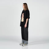 ベイビーフェイスサングラスガール半袖Tシャツ ブラック