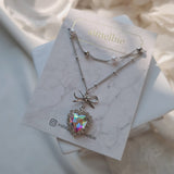  Rainbow Heart Princess Necklace (Jung Wooyeon, Rocket Punch Sohee Necklace)