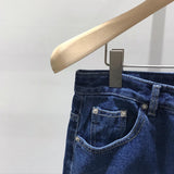 カトウォッシングブラックデニムパンツ